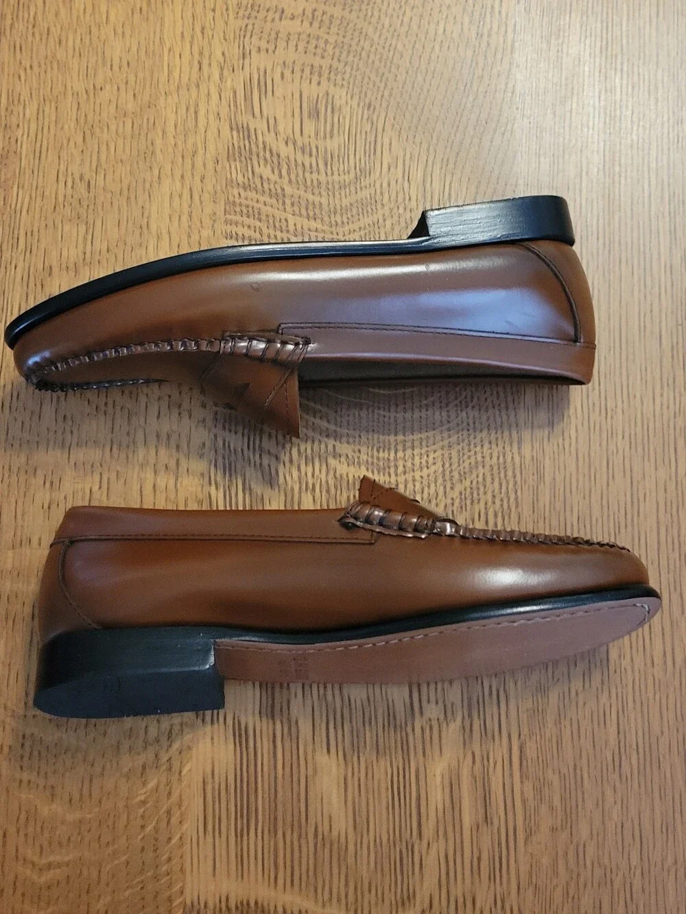 G. H Bass Weejuns Whitney Penny Loafers - Congac